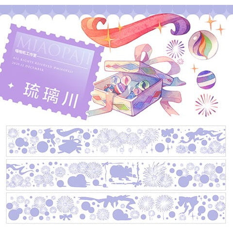 Miaopaji_Glass Fireworks Washi w/ release paper