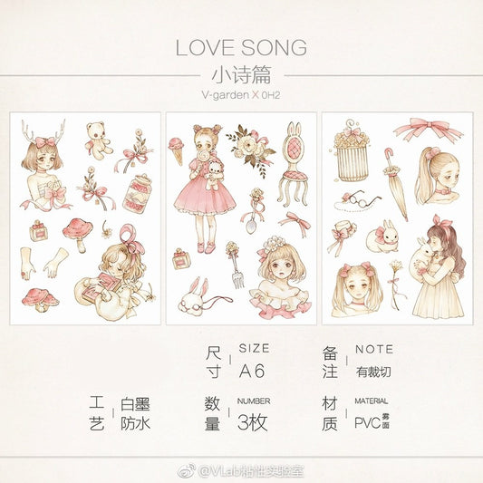 vGarden_Love Song PVC 3pcs A6