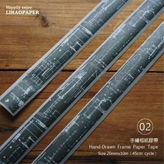 Lihaopaper_Night Sketch Paper Tape | Japanese Matte Washipaper