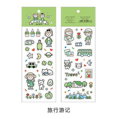 Cute Chibi Me PET Sticker Sheet