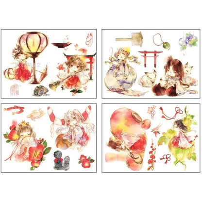 Xiaobao_Chibi Japanese Witches A6 4pcs