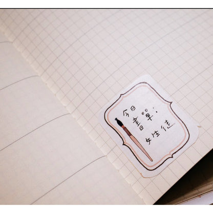 La Dolce Vita_Old School Life memo pad type, with tear line paper type washi