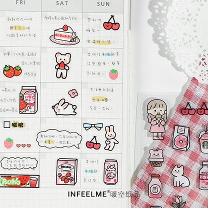 Cute Chibi Me PET Sticker Sheet