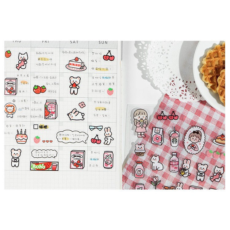 Cute Chibi Me PET Sticker Sheet