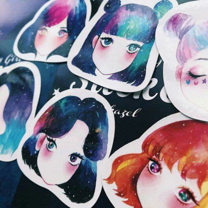 Kazel_Galaxy Girl Sticker