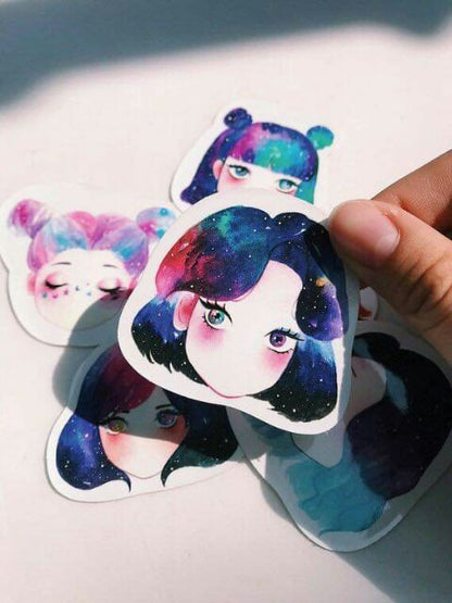 Kazel_Galaxy Girl Sticker