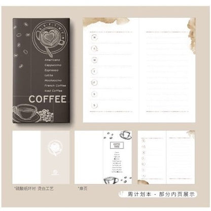 Huayang_Coffee Stain Weekly Planner TN Standard Size