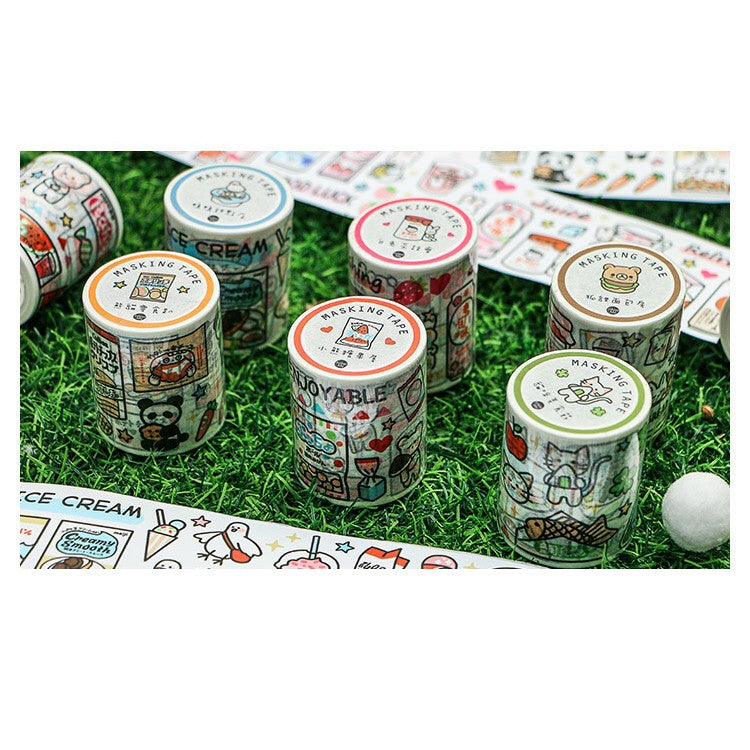 Infeel Me_ Cats Delicacy | Panda Snacks | Sweets Washi Tape