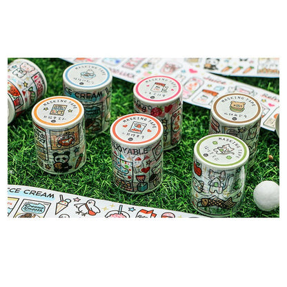 Infeel Me_ Cats Delicacy | Panda Snacks | Sweets Washi Tape