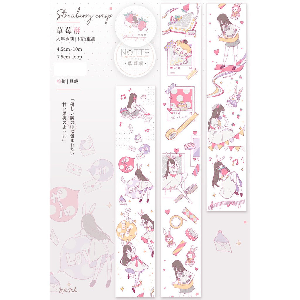 Notte Studio_Strawberry Crisp | Cute Girl | Planner | Photos | Balloon | Rabbit