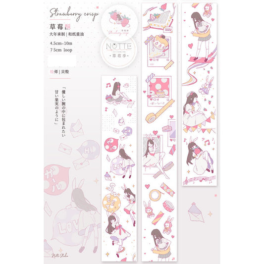 Notte Studio_Strawberry Crisp | Cute Girl | Planner | Photos | Balloon | Rabbit