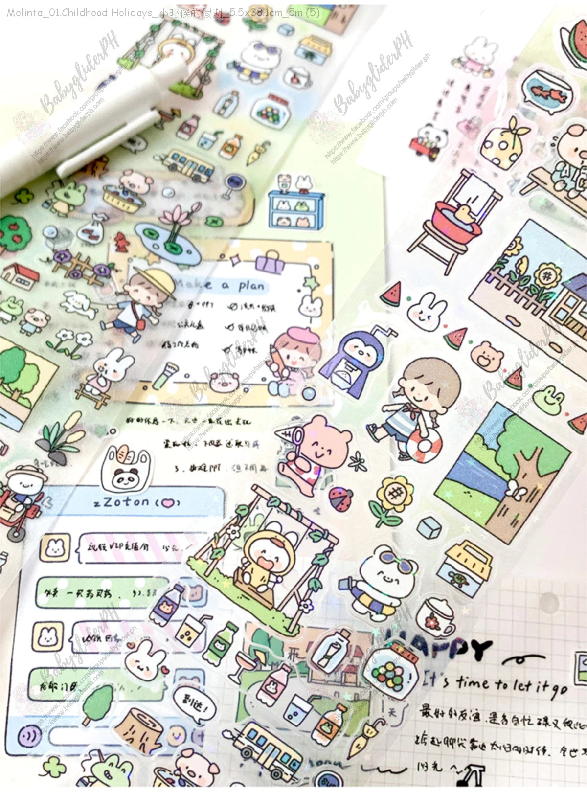 [Pre-Order]_Molinta_01.Childhood Holidays_小時候的假期_5.5x38.1cm_5m