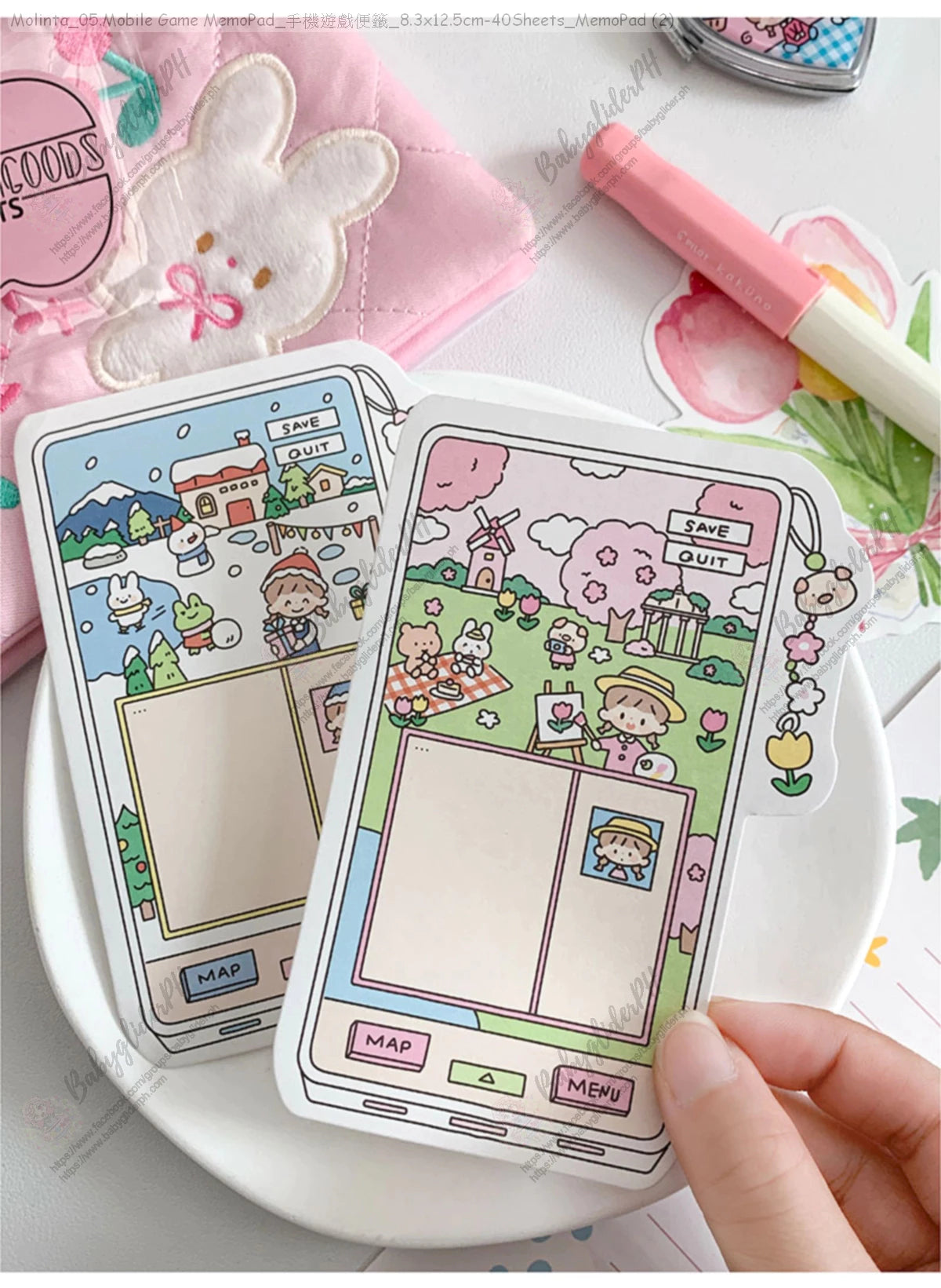 [Pre-Order]_Molinta_05.Mobile Game MemoPad_手機遊戲便籤_8.3x12.5cm-40Sheets_MemoPad