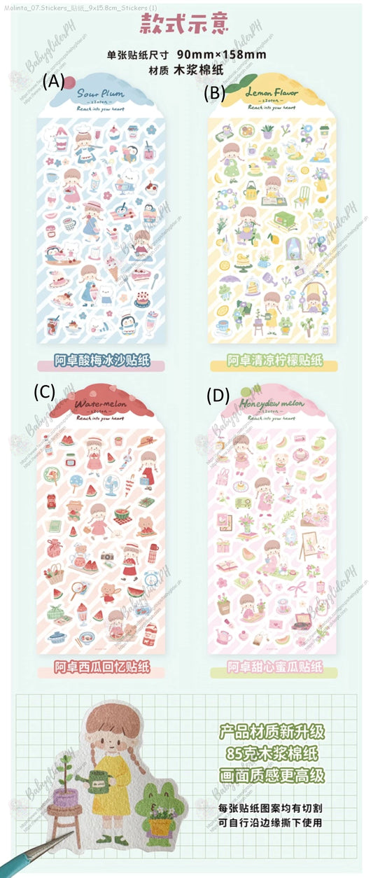 [Pre-Order]_Molinta_07.Stickers_貼紙_9x15.8cm_Stickers