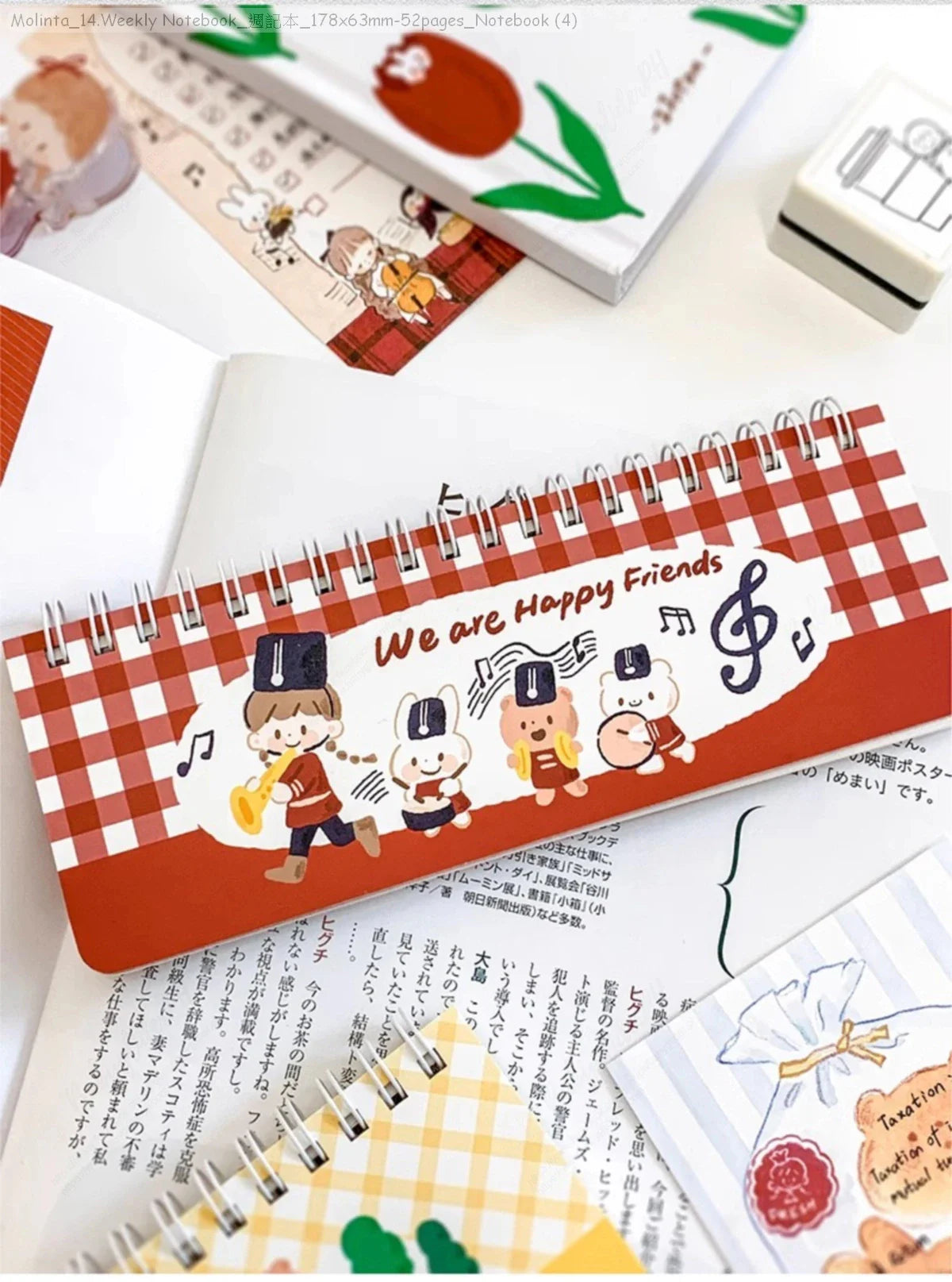 [Pre-Order]_Molinta_14.Weekly Notebook_週記本_178x63mm-52pages_Notebook