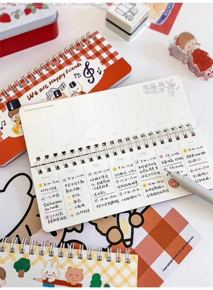 [Pre-Order]_Molinta_14.Weekly Notebook_週記本_178x63mm-52pages_Notebook