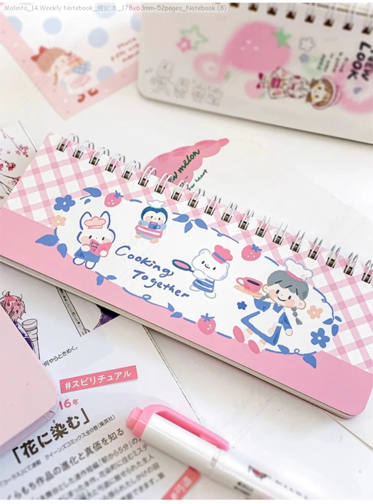 [Pre-Order]_Molinta_14.Weekly Notebook_週記本_178x63mm-52pages_Notebook