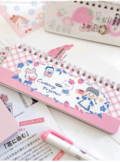 [Pre-Order]_Molinta_14.Weekly Notebook_週記本_178x63mm-52pages_Notebook