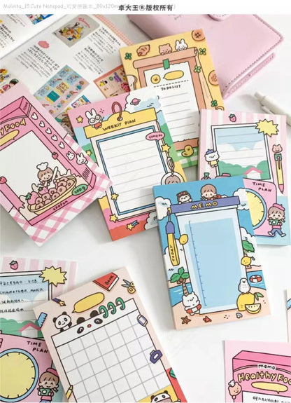 [Pre-Order]_Molinta_15.Cute Notepad_可愛便籤本_80x120mm-50pages_Notepad