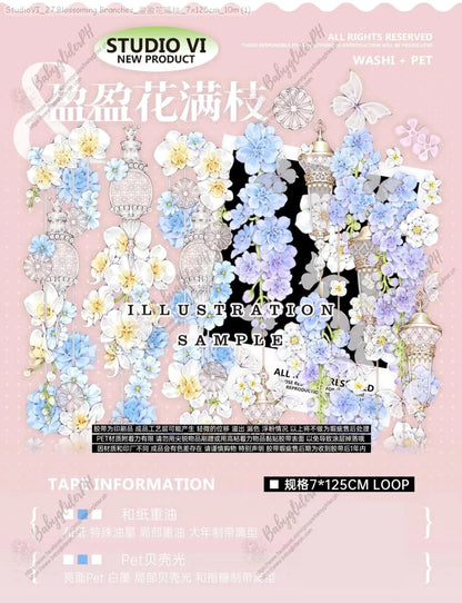 [Pre-Order]_StudioVI_27.Blossoming Branches_盈盈花滿枝_7x125cm_10m