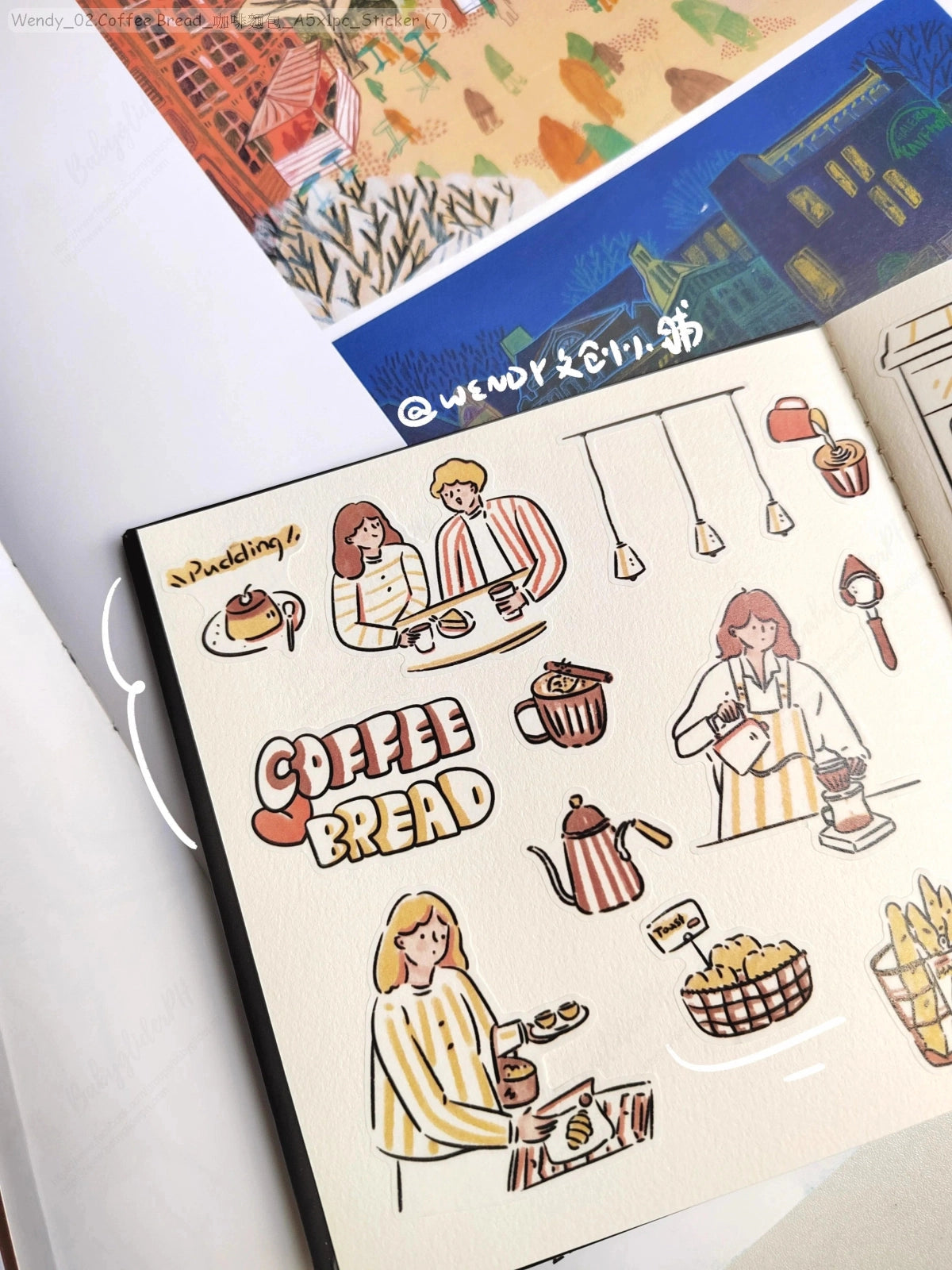 [Pre-Order]_Wendy_02.Coffee Bread_咖啡麵包_A5x1pc_Sticker