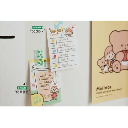 Molinta_Mini Note | To DO Diet Milk Tea Books Record Favorites Movie Travel Restaurant