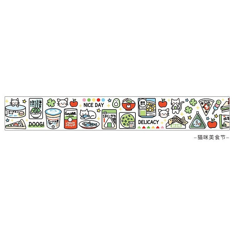 Infeel Me_ Cats Delicacy | Panda Snacks | Sweets Washi Tape