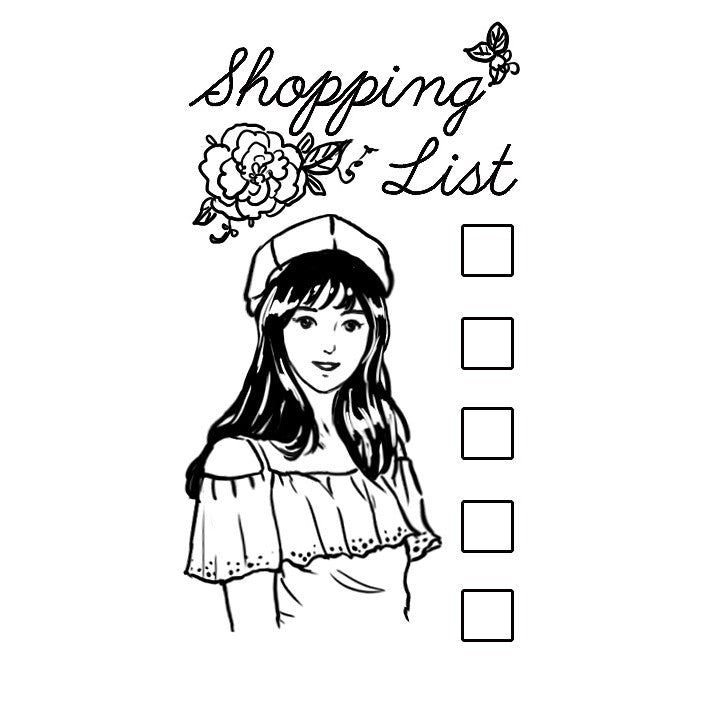 Kirara_To Do List Shopping List Memo Self Inking Stamp