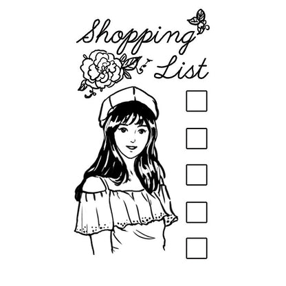 Kirara_To Do List Shopping List Memo Self Inking Stamp