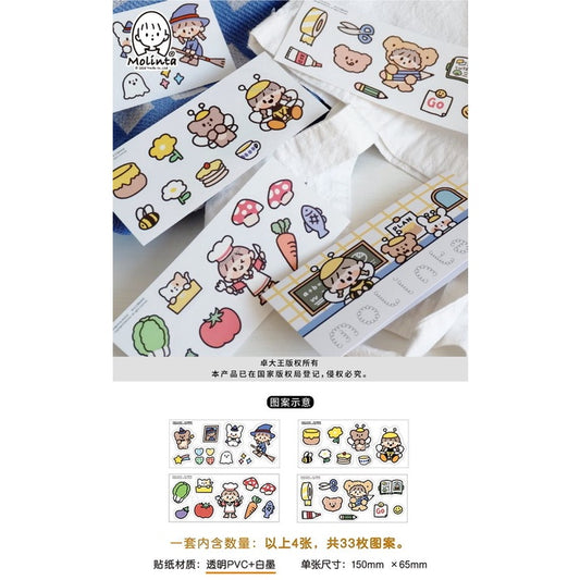 Molinta_Bee School PVC Luggage Sticker