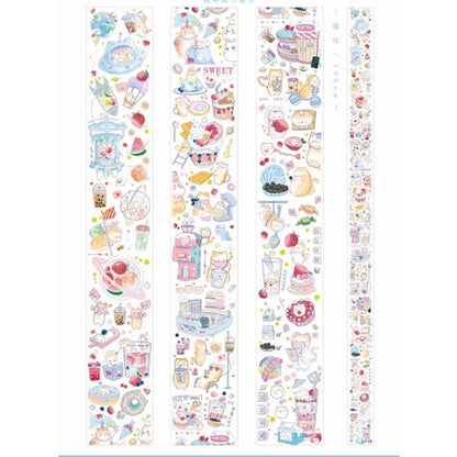 Sweet Jam_Cat's Milk Tea Shop Washi w/ release paper