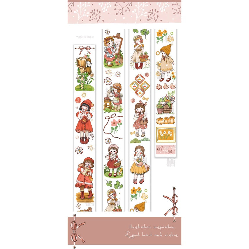 Qiqiyu Illustration_Little Fortune Garden Washi