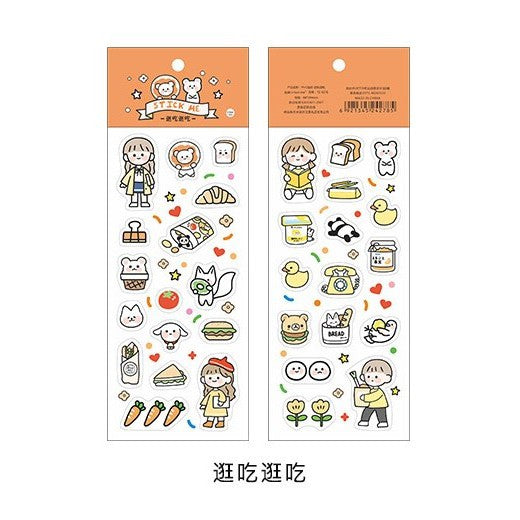 Cute Chibi Me PET Sticker Sheet