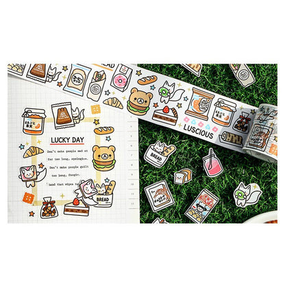 Infeel Me_ Cats Delicacy | Panda Snacks | Sweets Washi Tape