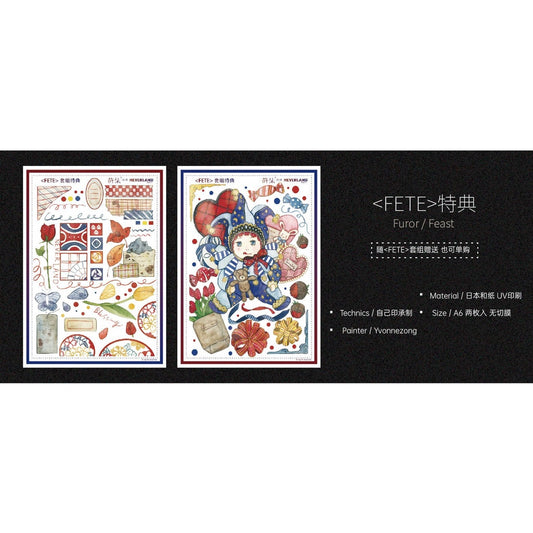 Neverland_Fete A6 Sticker Sheets