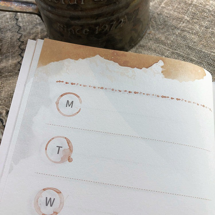 Huayang_Coffee Stain Weekly Planner TN Standard Size