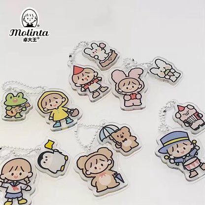 Molinta_Apple Village Double Acrylic Keychain