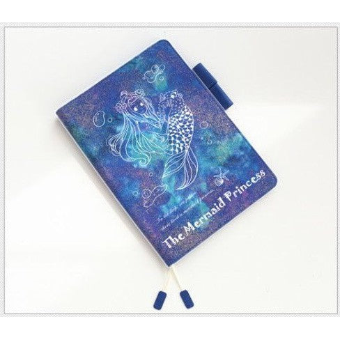 Huayang_Mermaid Princess Precious Time Flower PVC Cover on Cover fit for Hobonichi A6 A5 Weeks COC