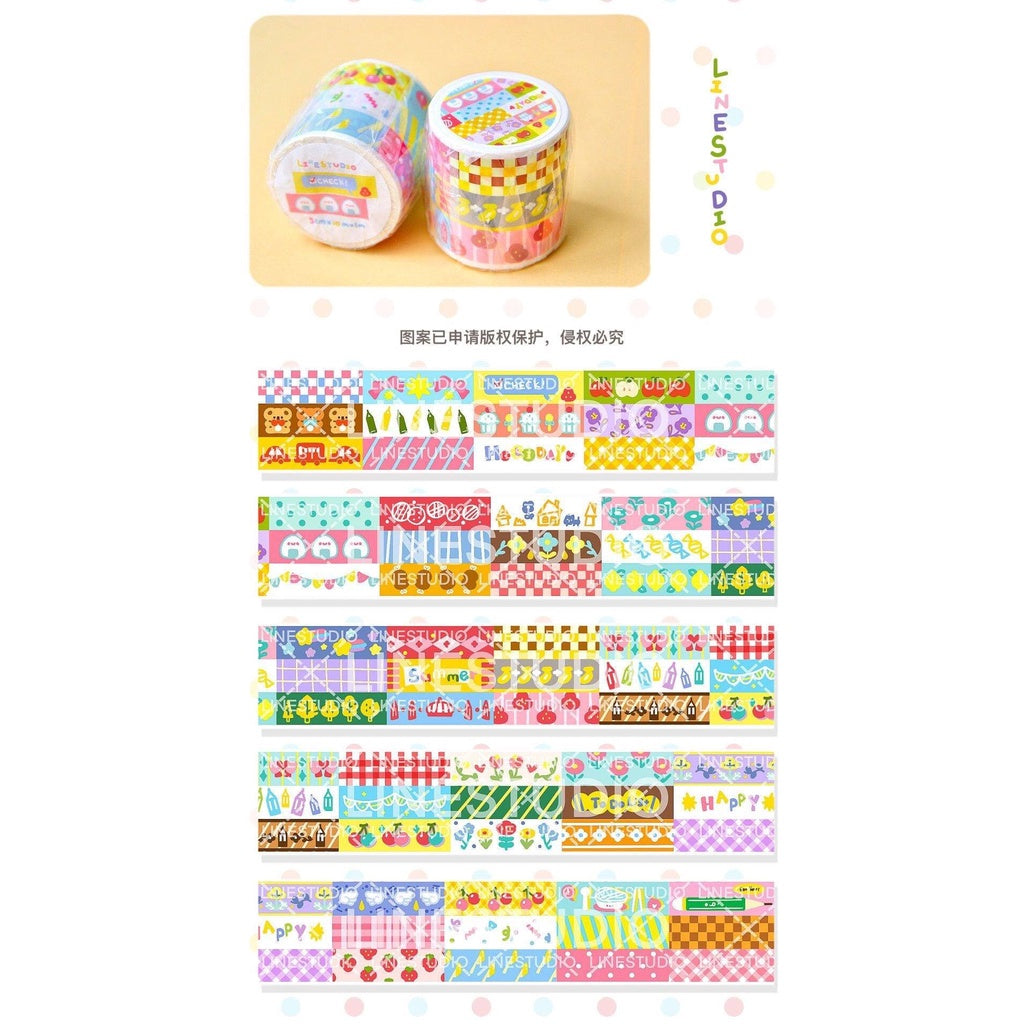 Xiaobao : Portuguese Sweet Memoirs Washi 5x200cm