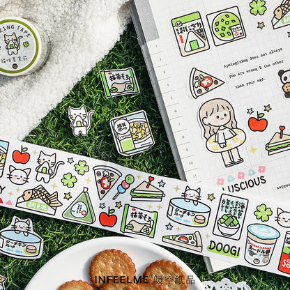 Infeel Me_ Cats Delicacy | Panda Snacks | Sweets Washi Tape