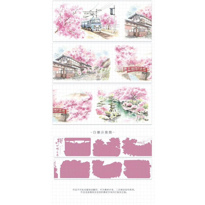 TIMO Tape_Spring and Cherry Blossoms 1 (Reprint) Clear PET