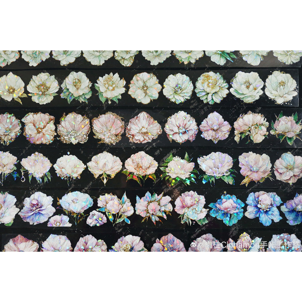 Cinnamon_Peony Shell Foil 6cm x 10m, 300cm loop