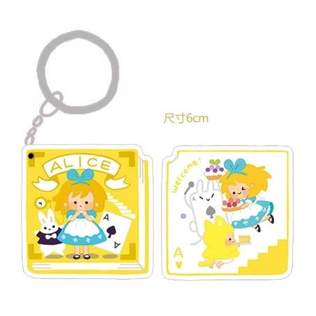 Yama_Alice the Wonderland Book Acrylic Keychain 6cm 220