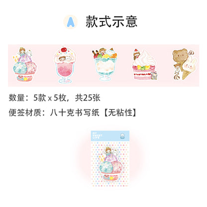 Molinta_Memo Pad Series (More Design) Sakura | Window | Snacks | Drinks | Bread | Animal