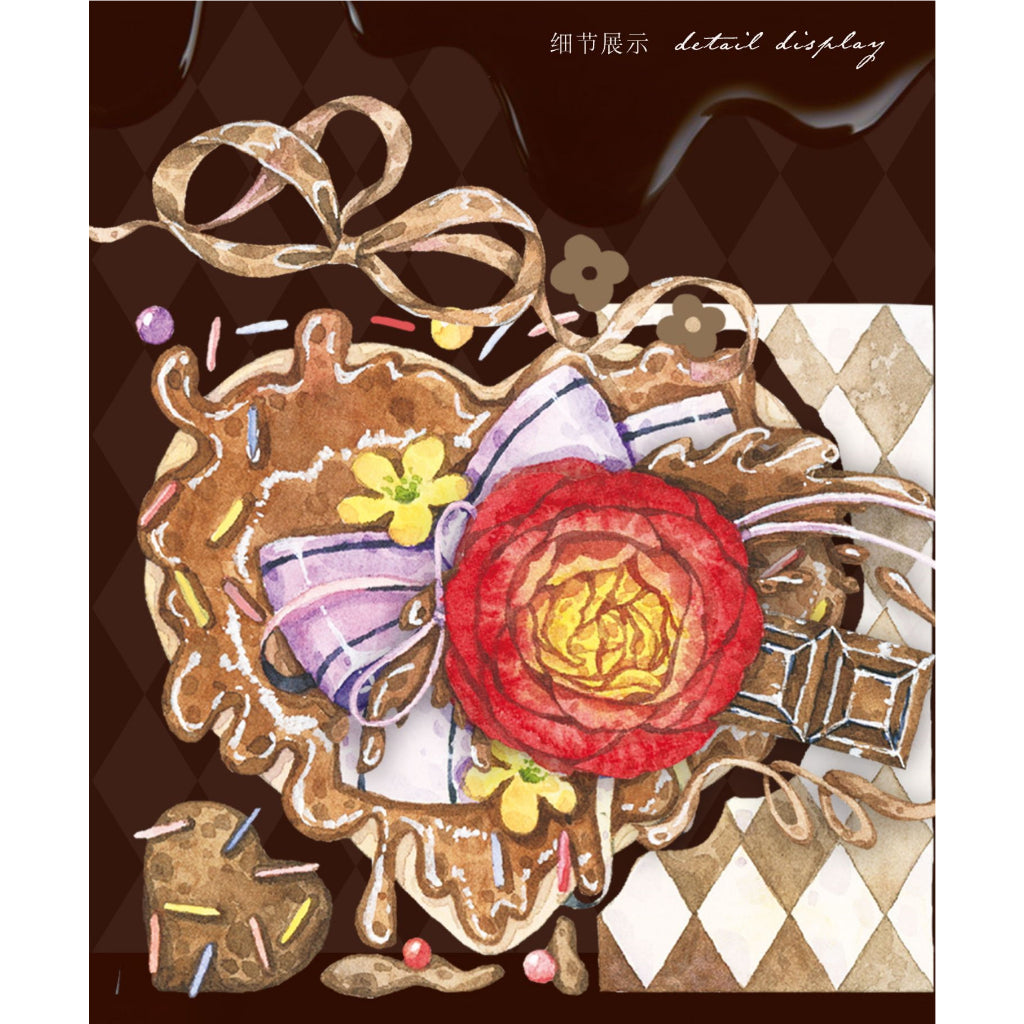 Moodtape_Broken Love Chocolate 6cm x 10m, 97cm Clear PET