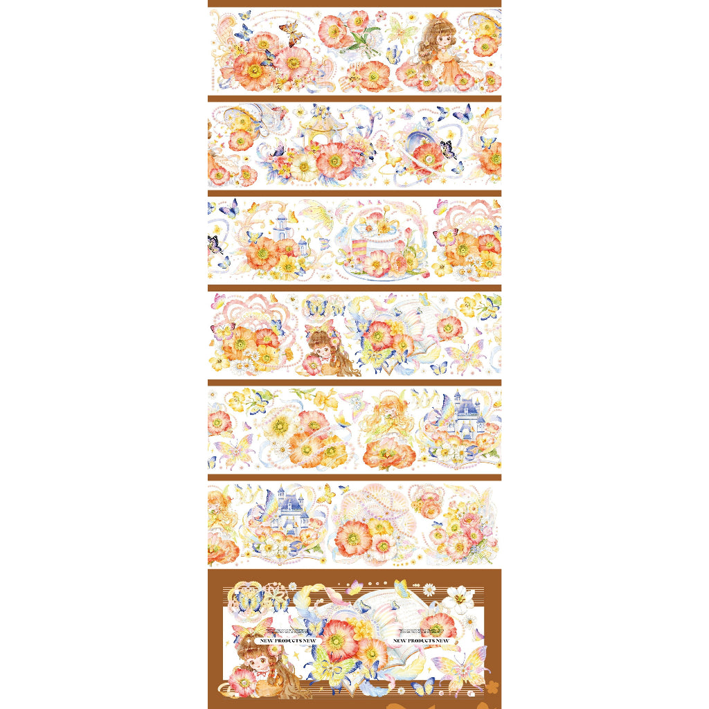 Shine Studio_Poppy language 6.6cm x 10m, 100cm Washi