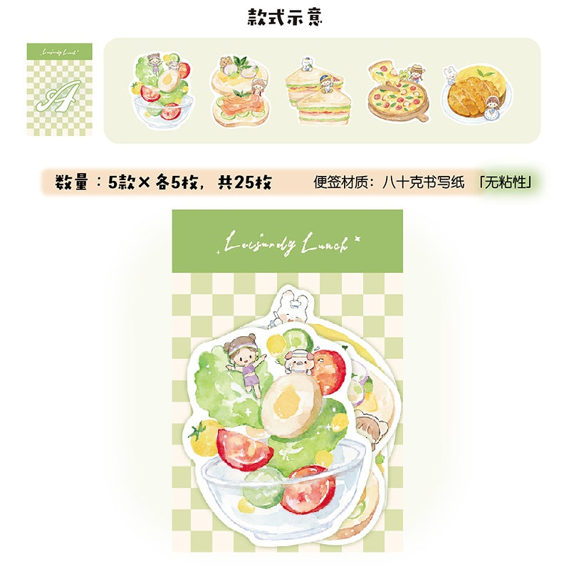 Molinta_Memo Pad Series (More Design) Sakura | Window | Snacks | Drinks | Bread | Animal