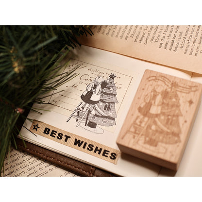 Stamp_Watch-Them Tashan_Christmas Decoration| Tea Party | Milk Tea Bear | Come home | Books Girl