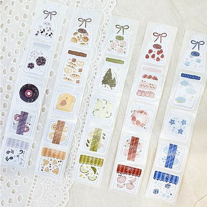 Walnut & Rita_Picnic Snack Bag Sticker Seal 175pcs/roll