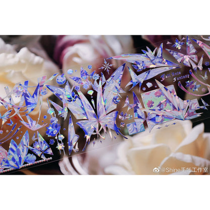 Shine Studio_Pearl Butterfly Purple 6.5cm x 10m, 100cm Shell Foil